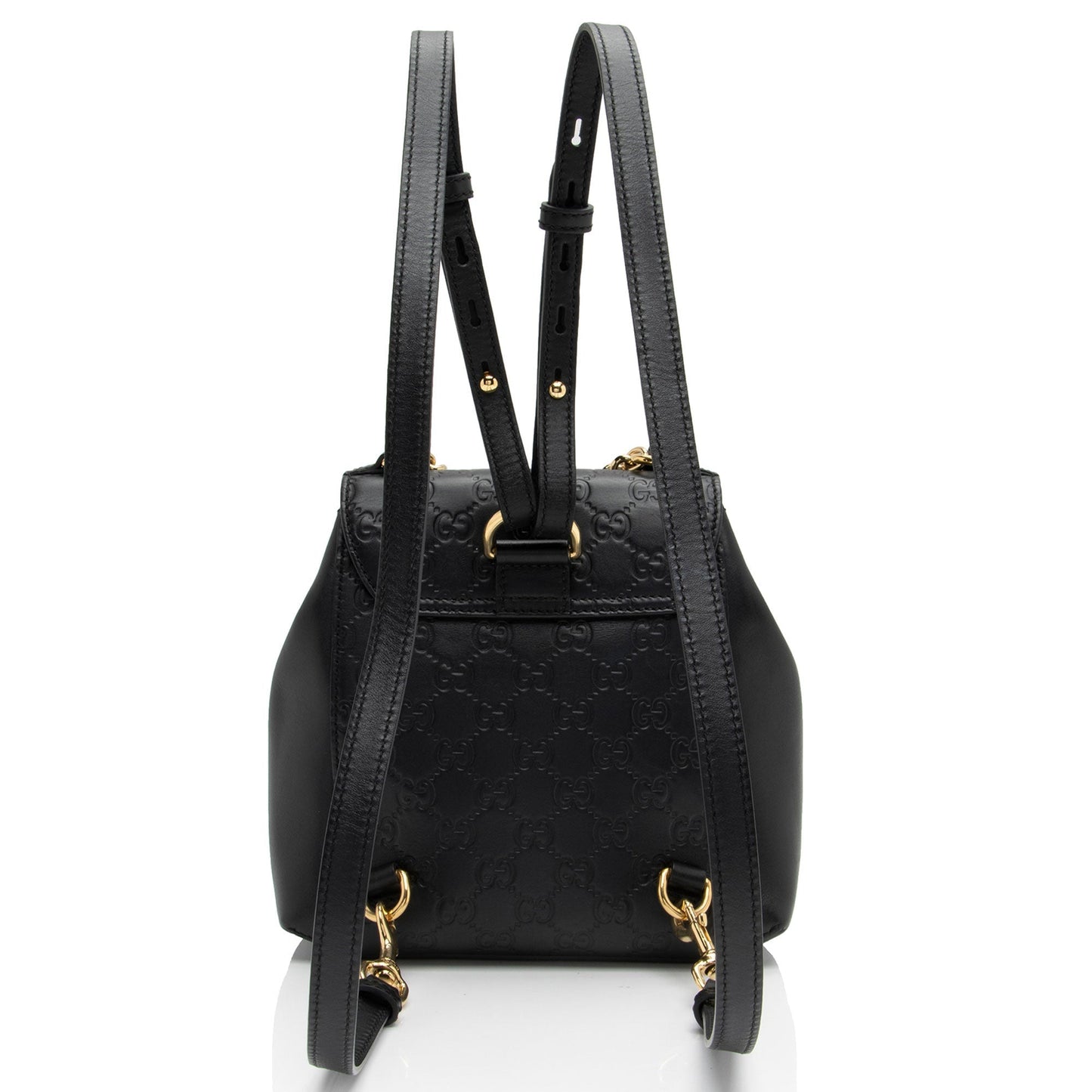 Gucci Guccissima Leather Padlock Backpack