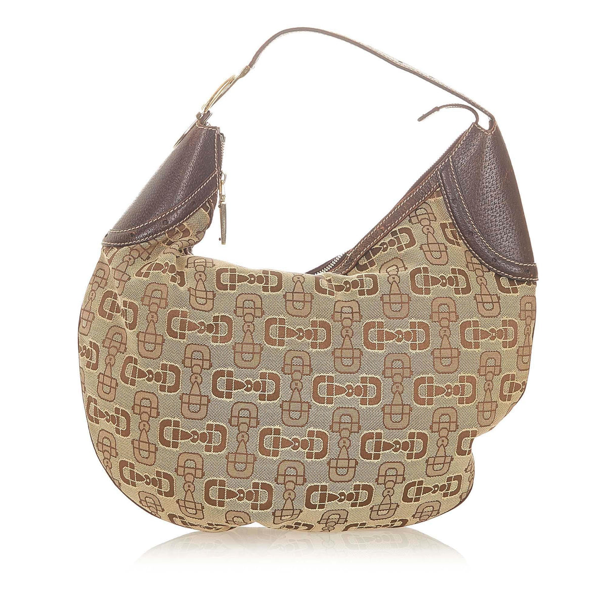 G*G Horsebit Canvas Hobo Bag (SHG-19552)