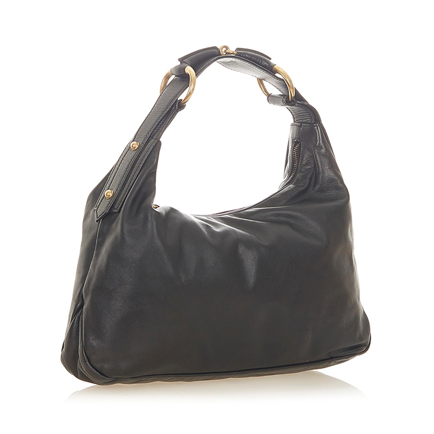 G*G Horsebit Leather Shoulder Bag (SHG-19170)