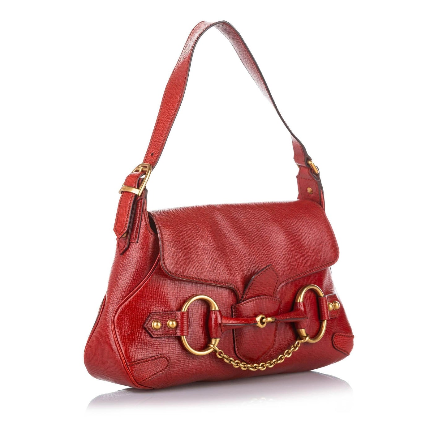 G*G Horsebit Nail Leather Shoulder Bag (SHG-19608)