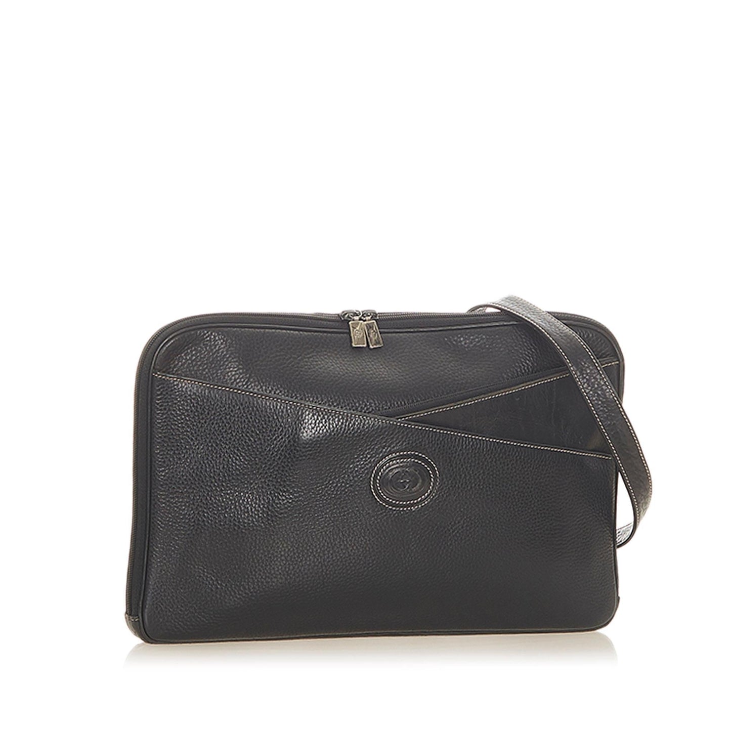 G*G Interlocking G Leather Crossbody Bag (SHG-19992)
