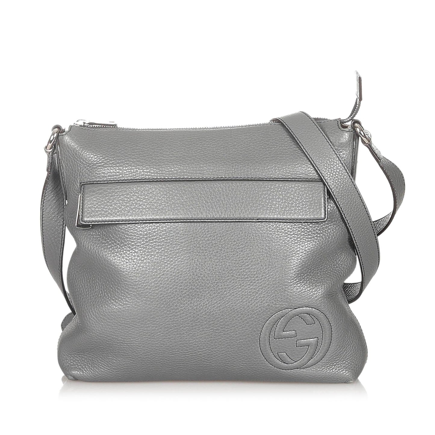 G*G Interlocking G Leather Crossbody Bag (SHG-20819)