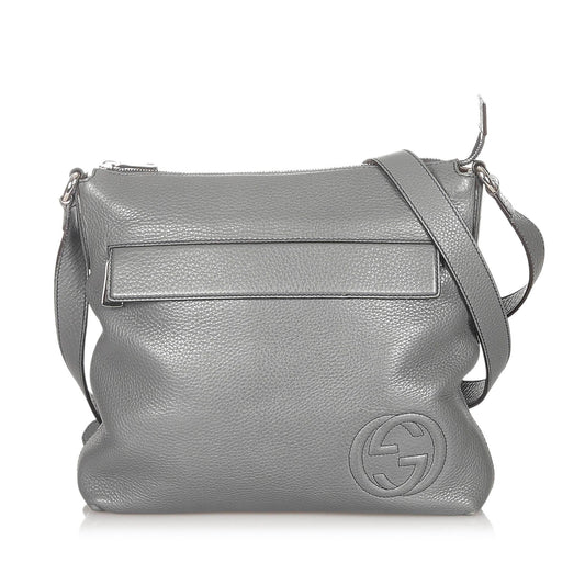 G*G Interlocking G Leather Crossbody Bag (SHG-20819)