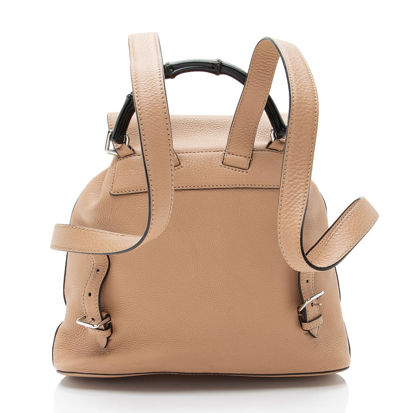 Gucci Leather Bamboo Medium Backpack