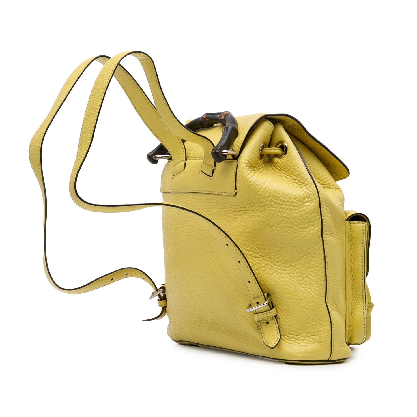 Gucci Leather Bamboo Tassel Backpack