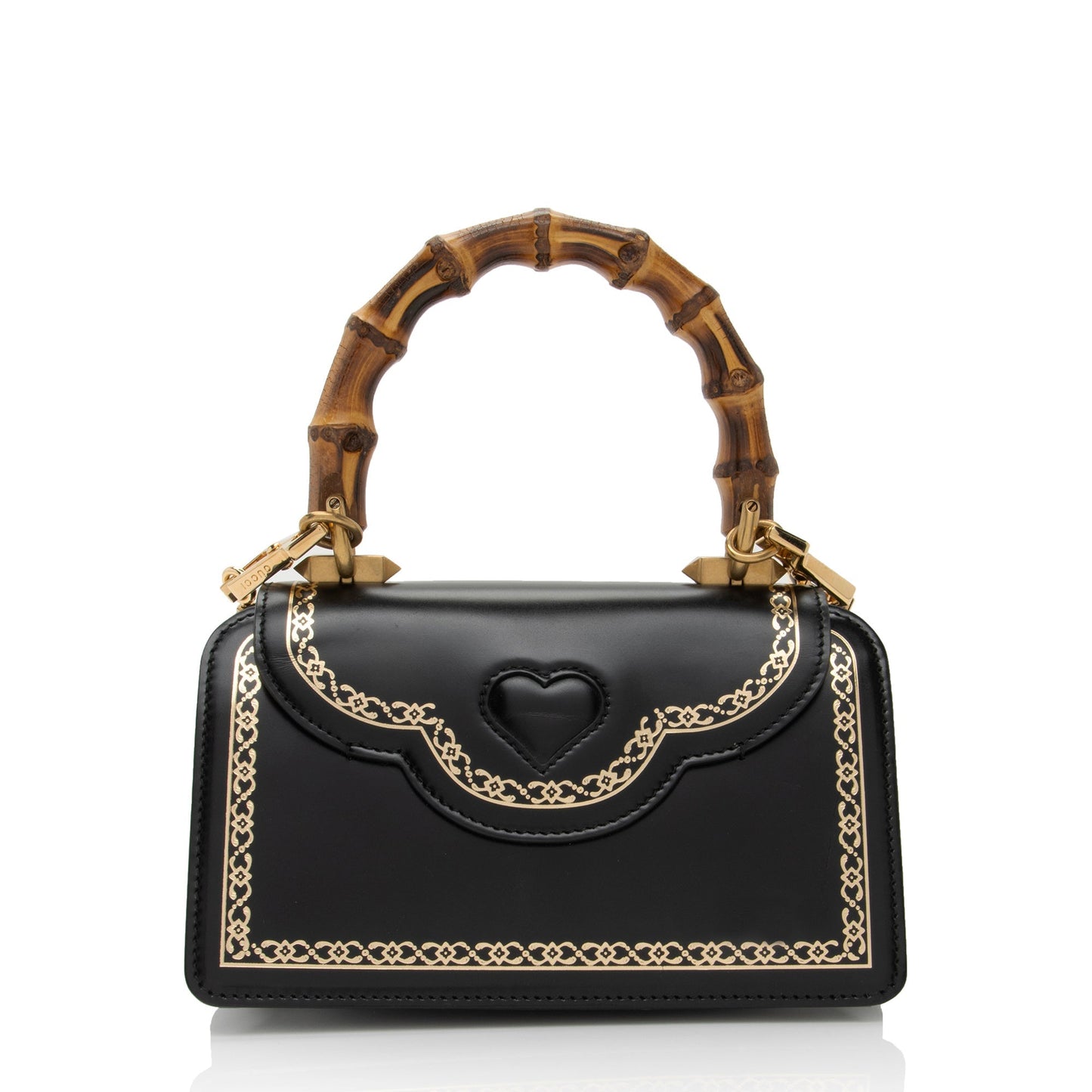 Gucci Leather Bamboo Thiara Small Top Handle (SHF-yZDyFo)