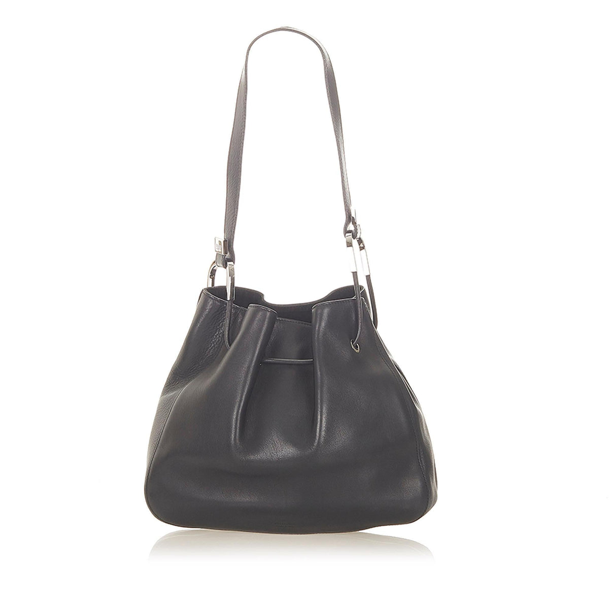 G*G Leather Drawstring Hobo Bag (SHG-19711)