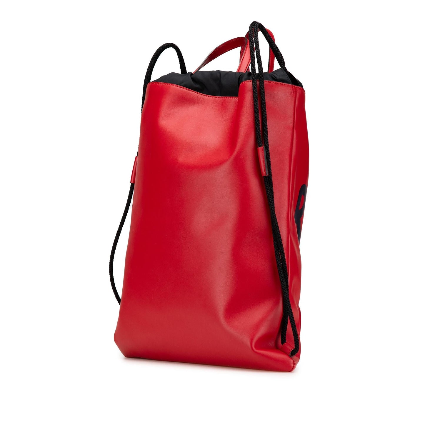 Gucci Leather Gucci Ghost Drawstring Backpack