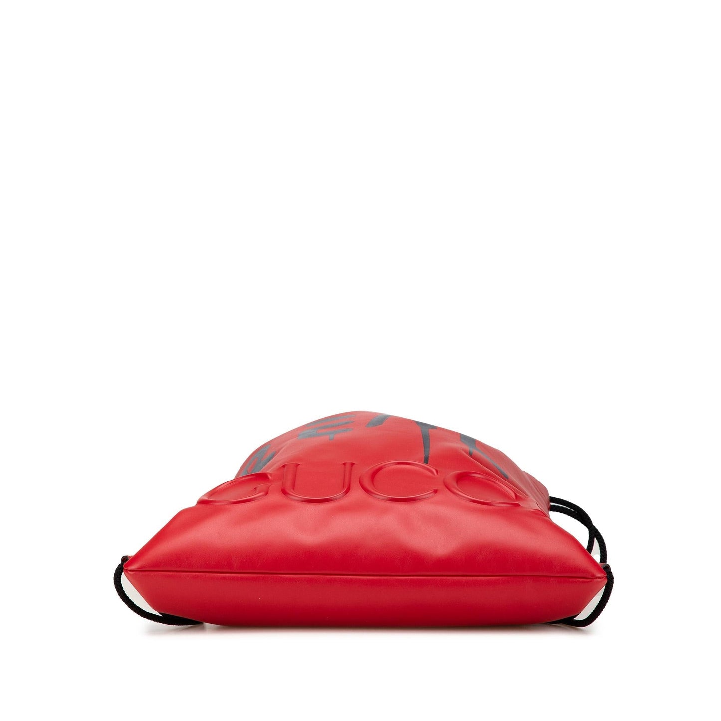 Gucci Leather Gucci Ghost Drawstring Backpack