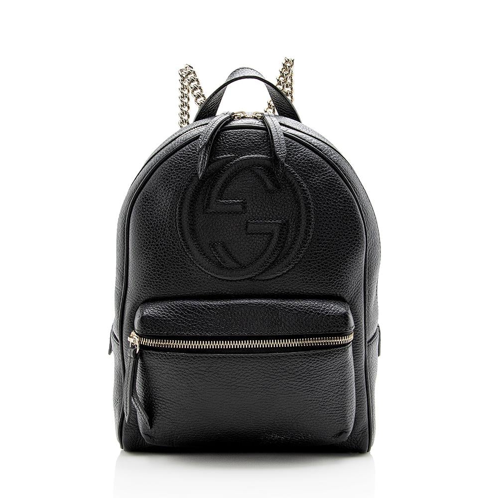 G*G Leather Soho Chain Backpack (SHF-14087)