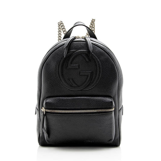 G*G Leather Soho Chain Backpack (SHF-14087)