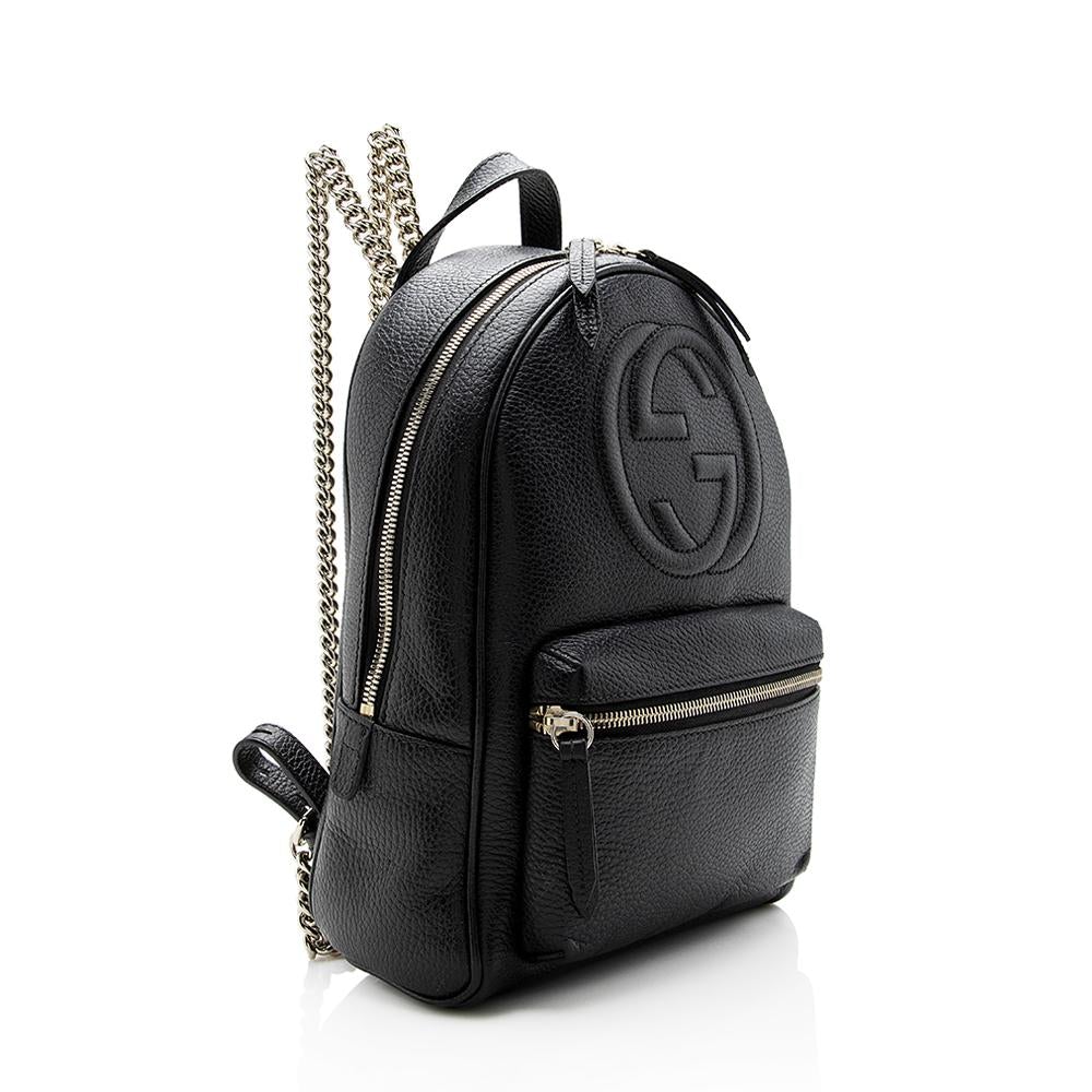 G*G Leather Soho Chain Backpack (SHF-14087)