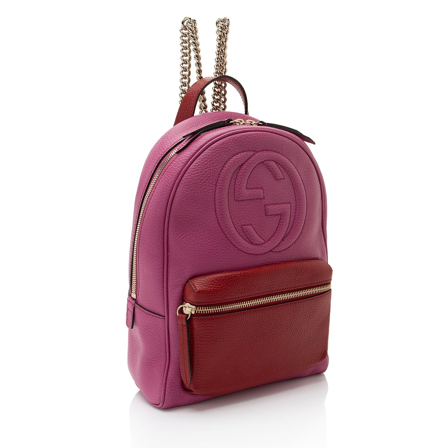 Gucci Leather Soho Chain Backpack (SHF-5uKvn2)