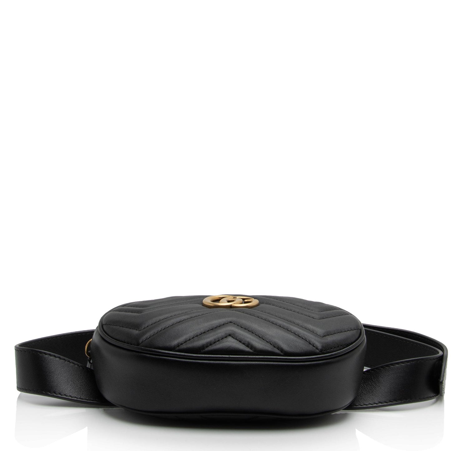 Gucci Matelasse Leather GG Marmont Belt Bag - Size 34 / 85 (SHF-vdStlP)