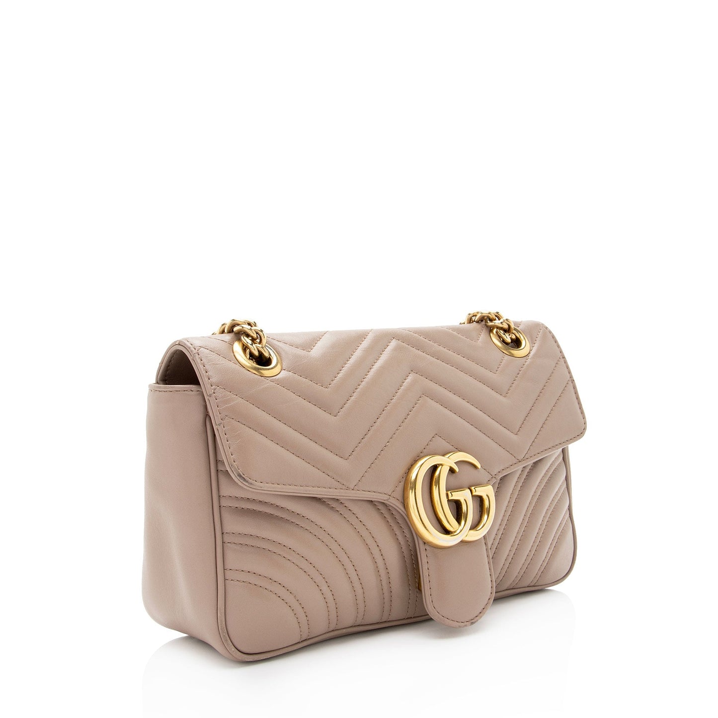 Gucci Matelasse Leather GG Marmont Small Flap Bag