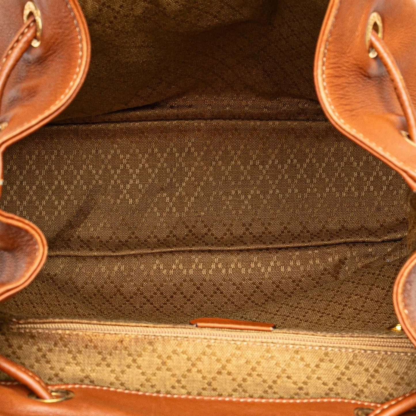 Gucci Medium Calfskin Bamboo Drawstring Backpack