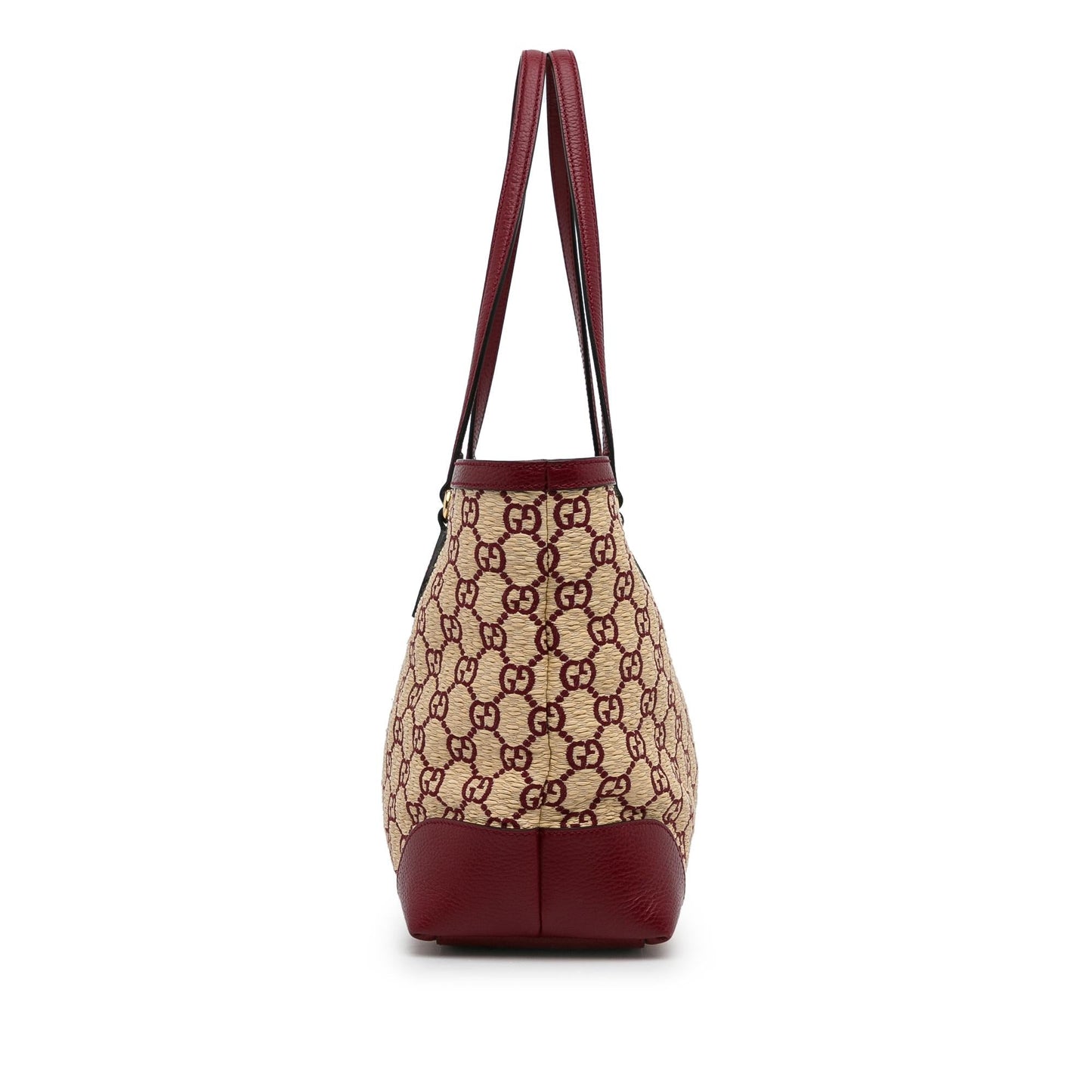 Gucci Medium GG Straw Ophidia Shopping Tote (SHG-sqj0kR)