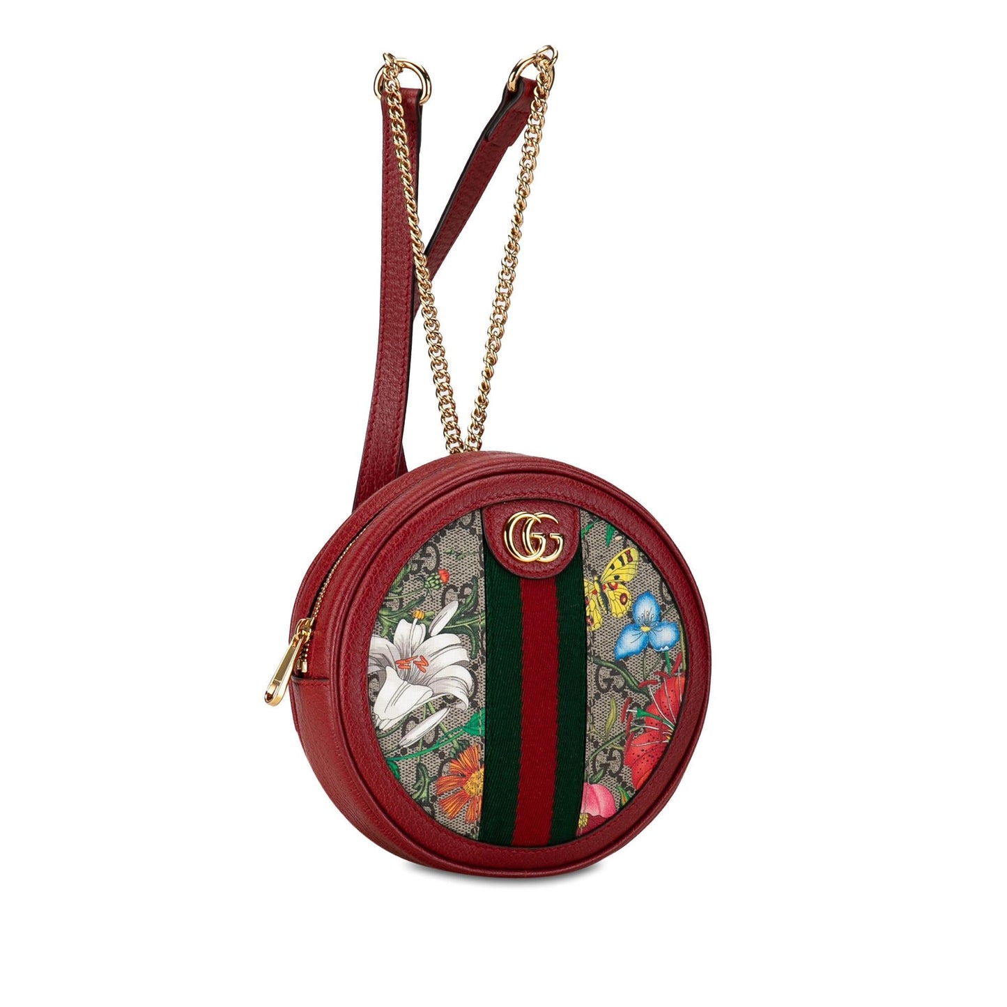 Gucci Mini GG Supreme Flora Round Ophidia Backpack