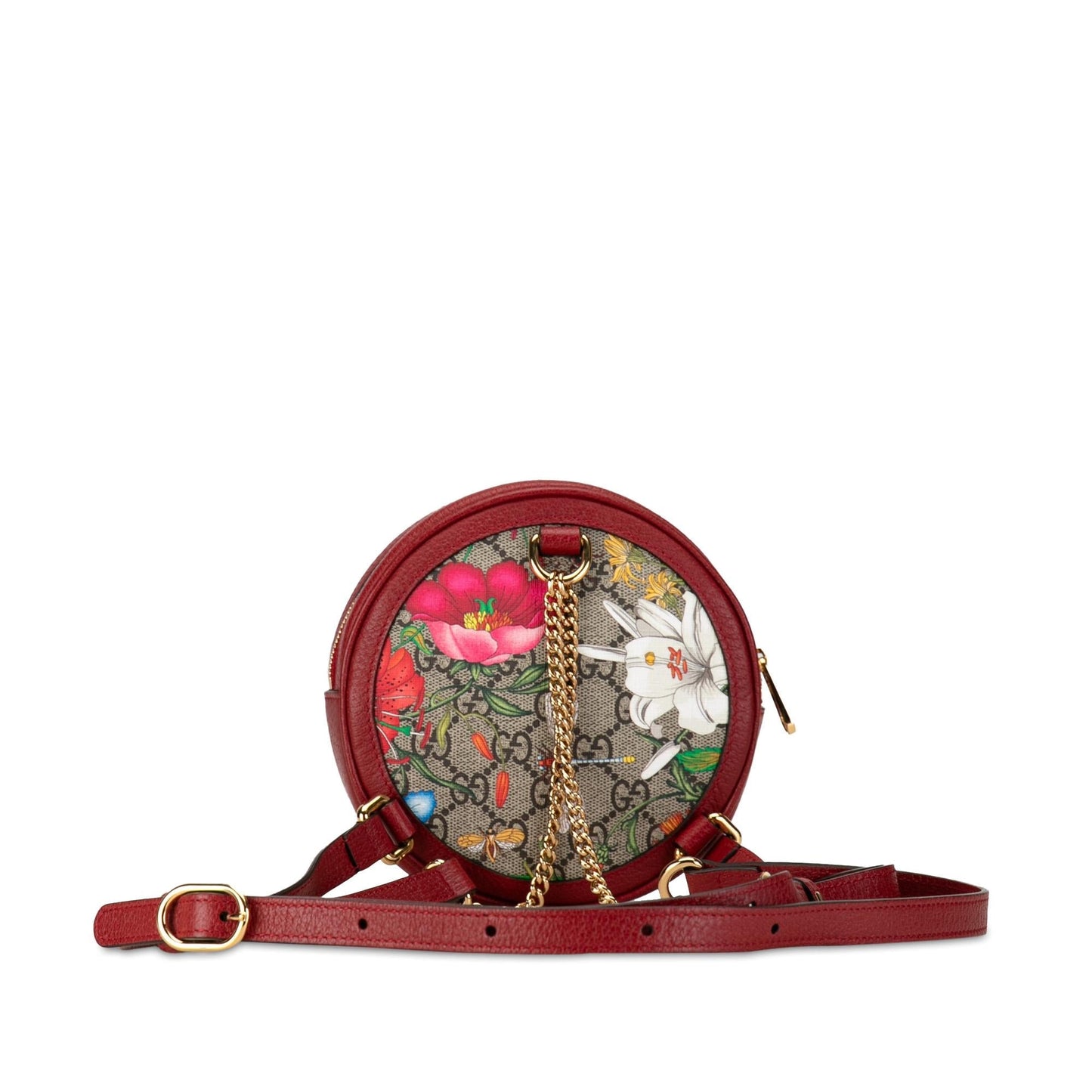 Gucci Mini GG Supreme Flora Round Ophidia Backpack
