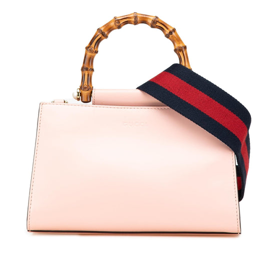 Gucci Mini Leather Bamboo Nymphaea