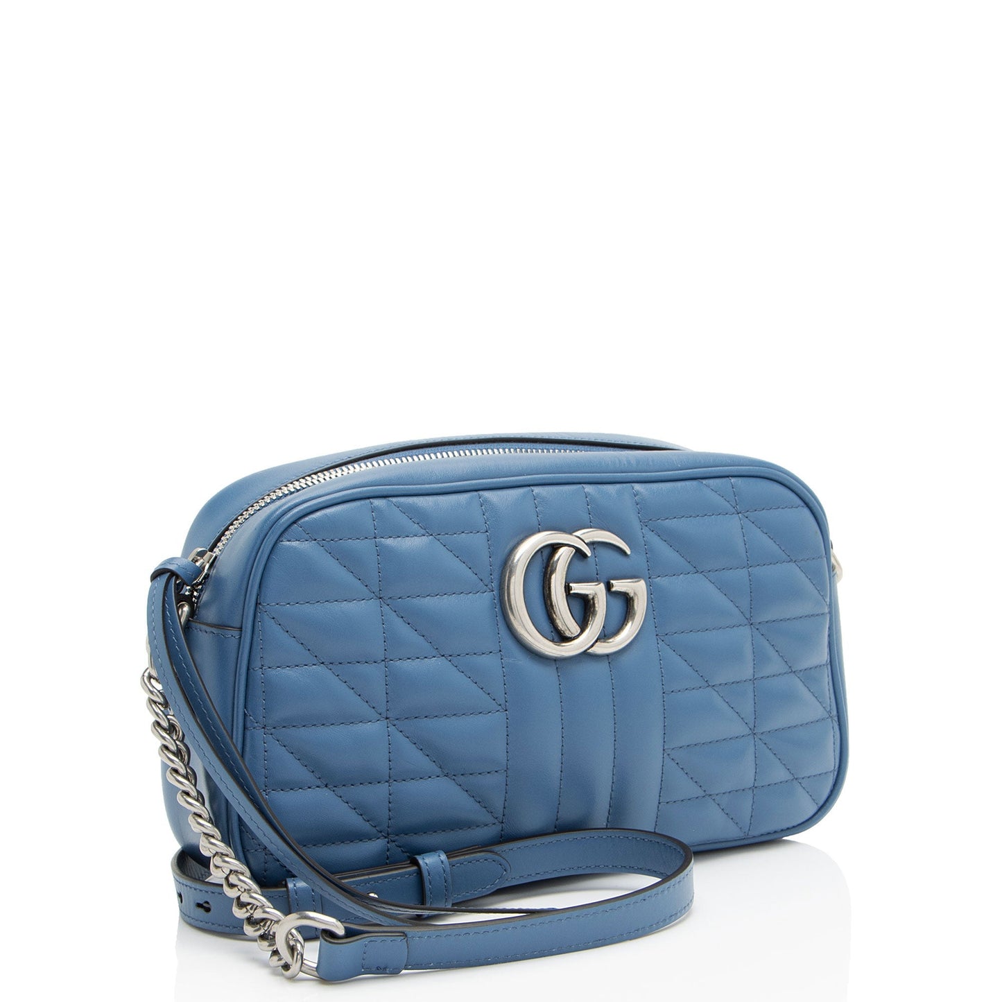 Gucci Mixed Matelasse Leather GG Marmont Aria Small Shoulder Bag