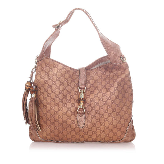G*G New Jackie Bamboo Shoulder Bag (SHG-20500)