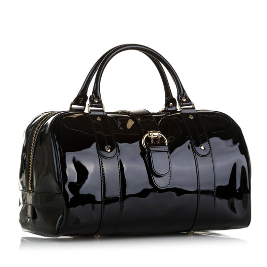 Gucci Patent Boston Bag (SHG-SjjnhF)