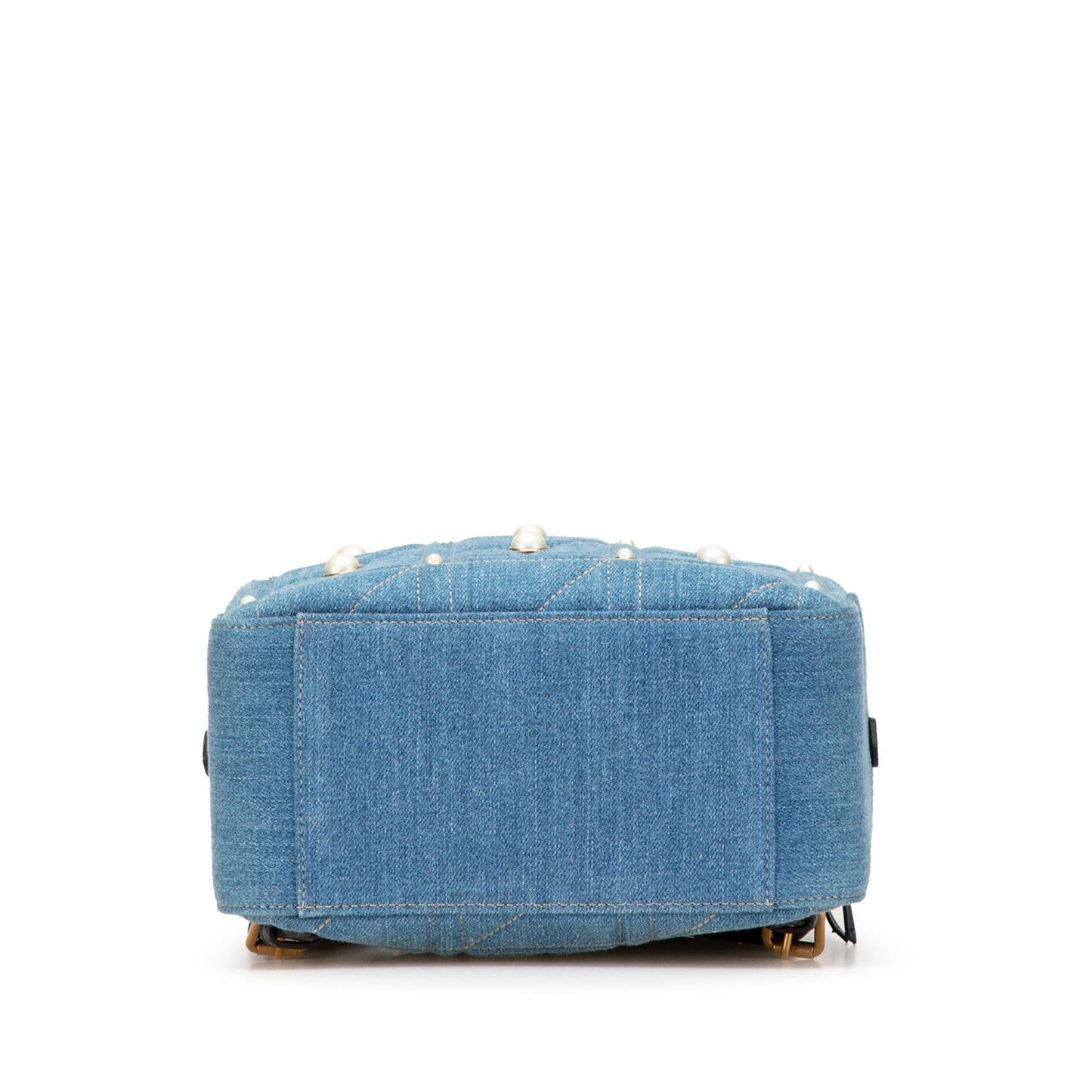 Gucci Small GG Marmont Pearl Denim Backpack