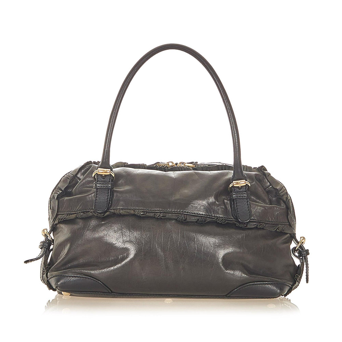 G*G Small Sabrina Leather Handbag (SHG-19871)