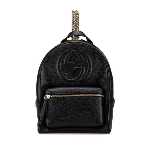 Gucci Soho Leather Chain Backpack