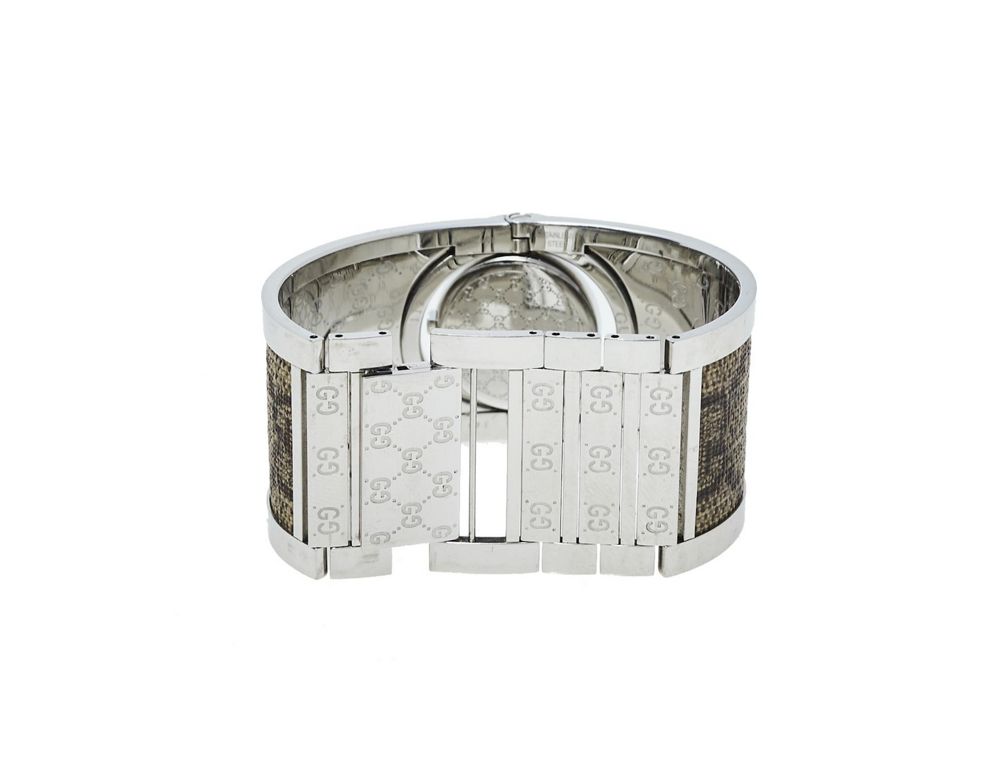 GUCCI SWISS TWIRL GUCCISSIMA STAINLESS WATCH