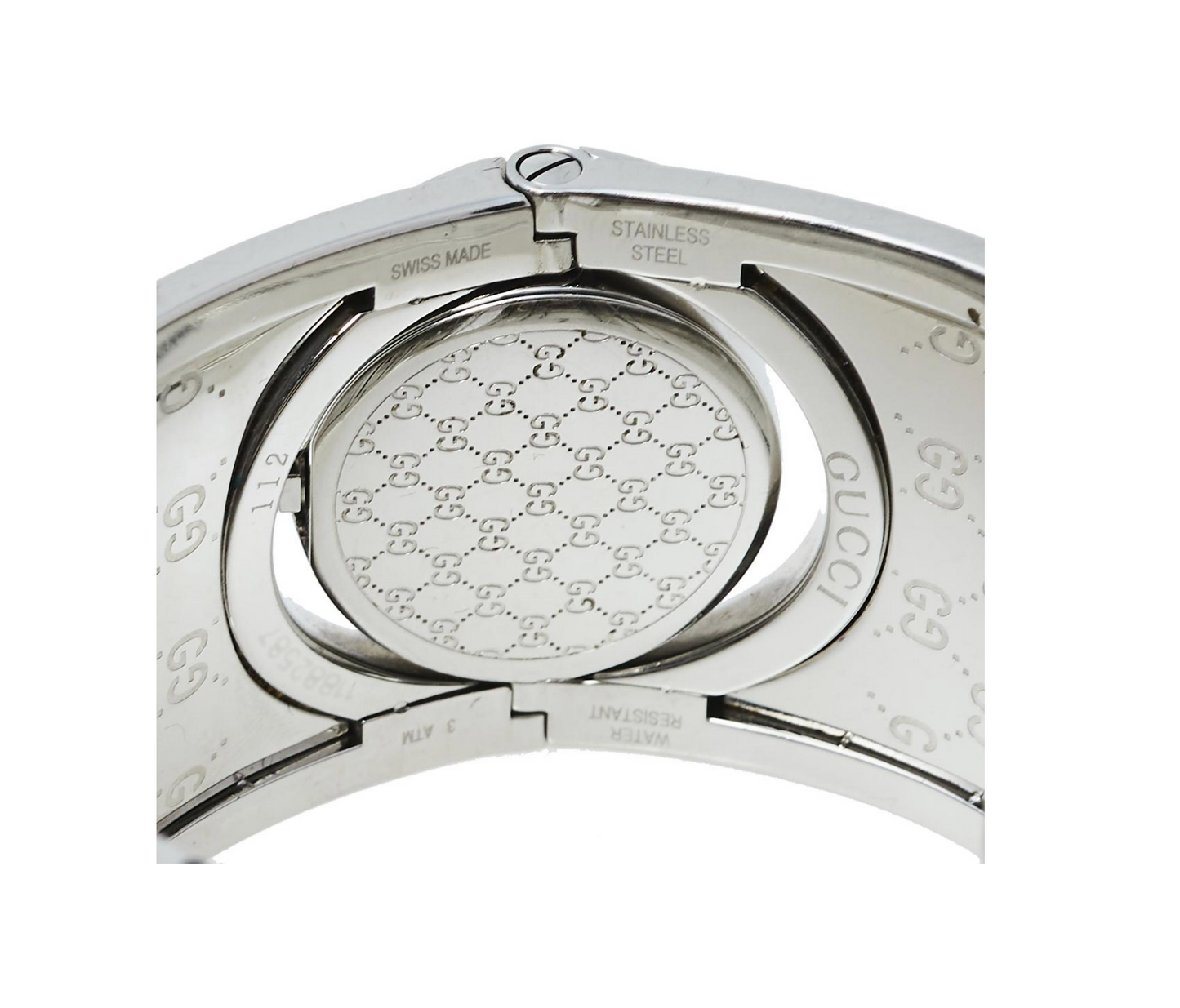GUCCI SWISS TWIRL GUCCISSIMA STAINLESS WATCH