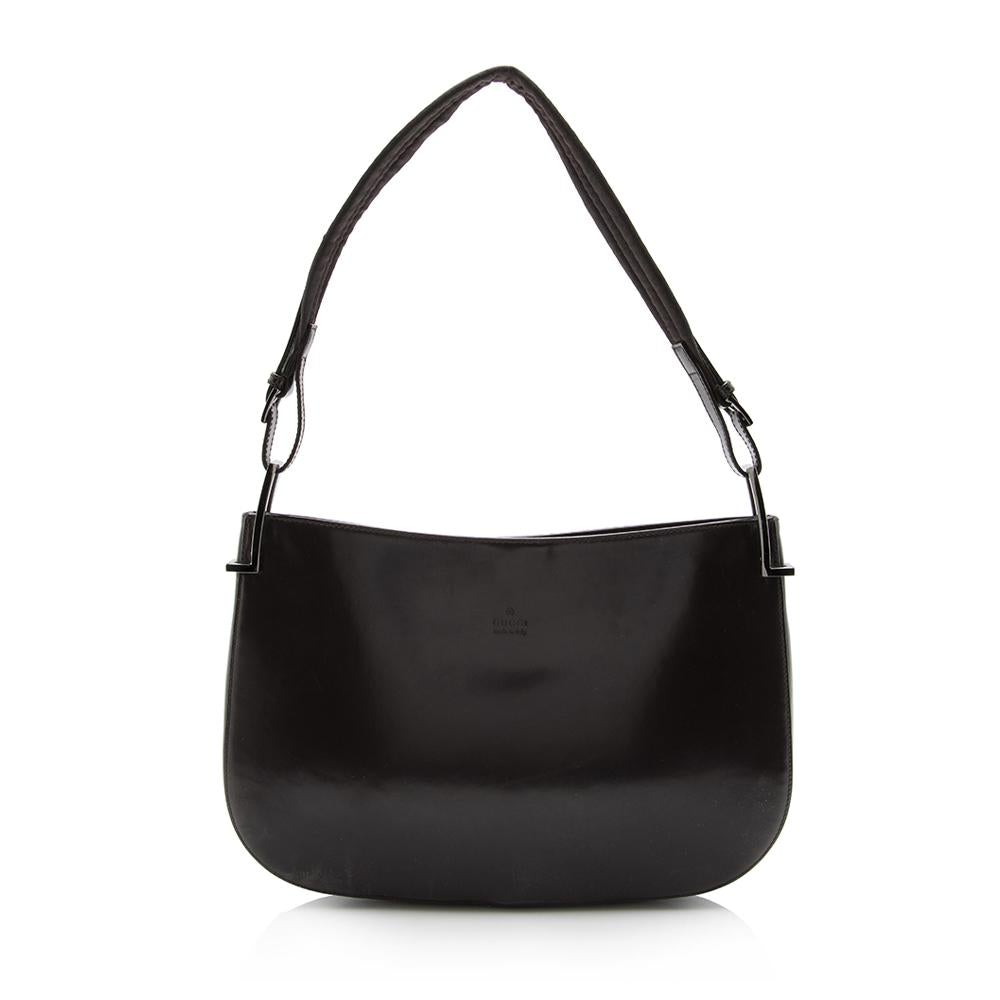 G*G Vintage Leather Shoulder Bag (SHF-14627)
