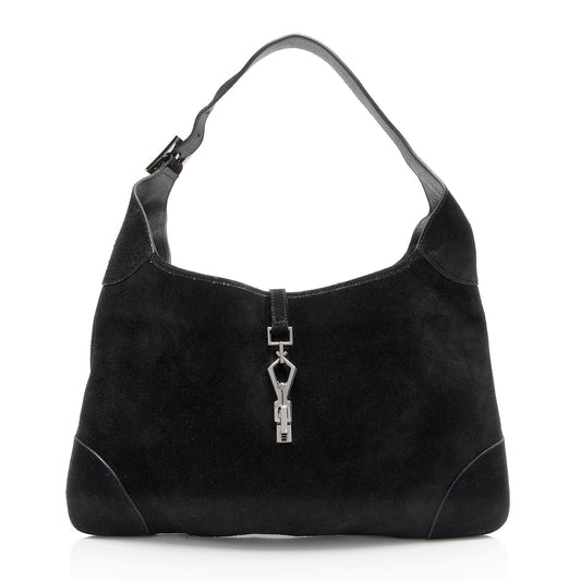 Gucci Vintage Suede Leather Jackie Hobo (SHF-jQkAHZ)