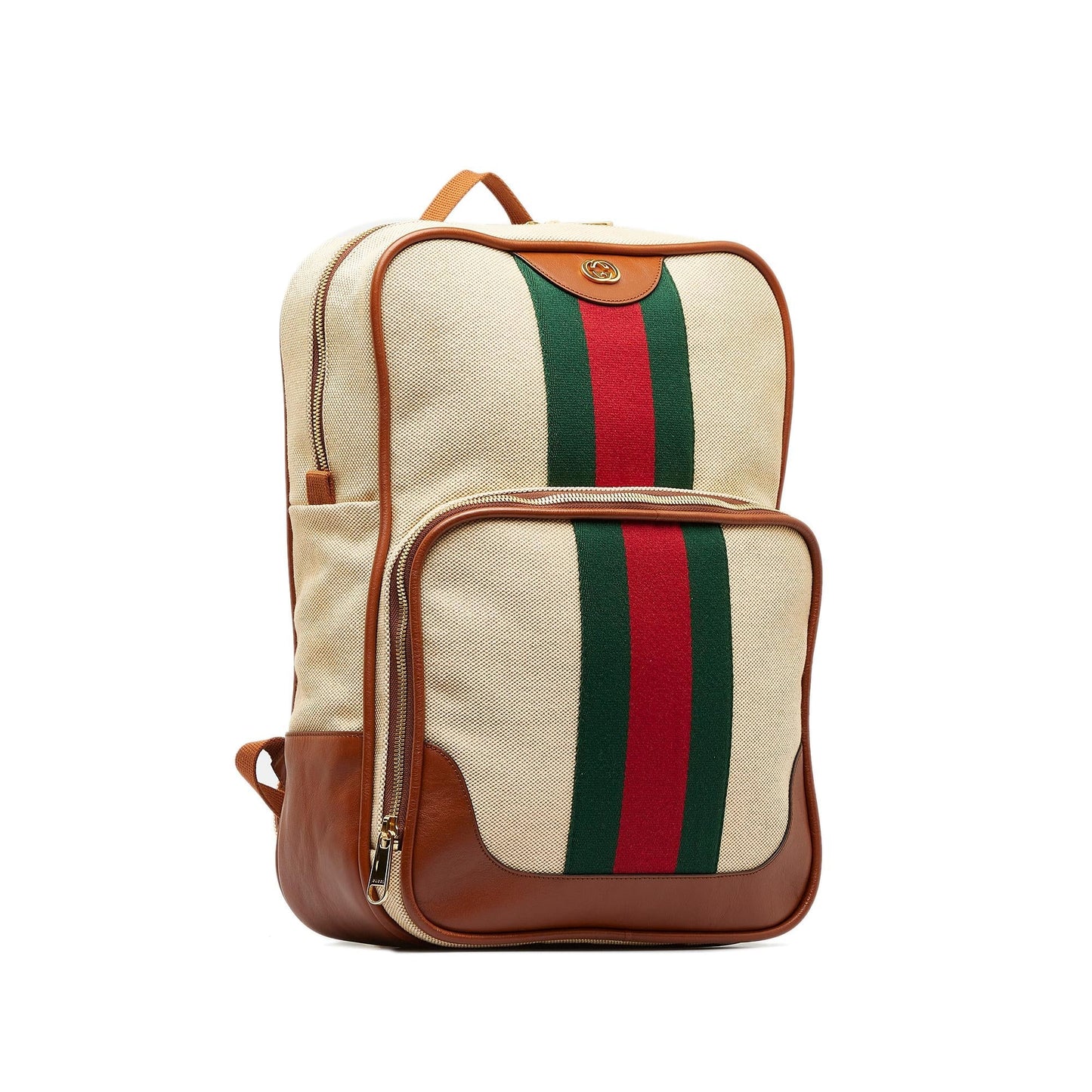 Gucci Web Canvas Backpack (SHG-shIR2a)