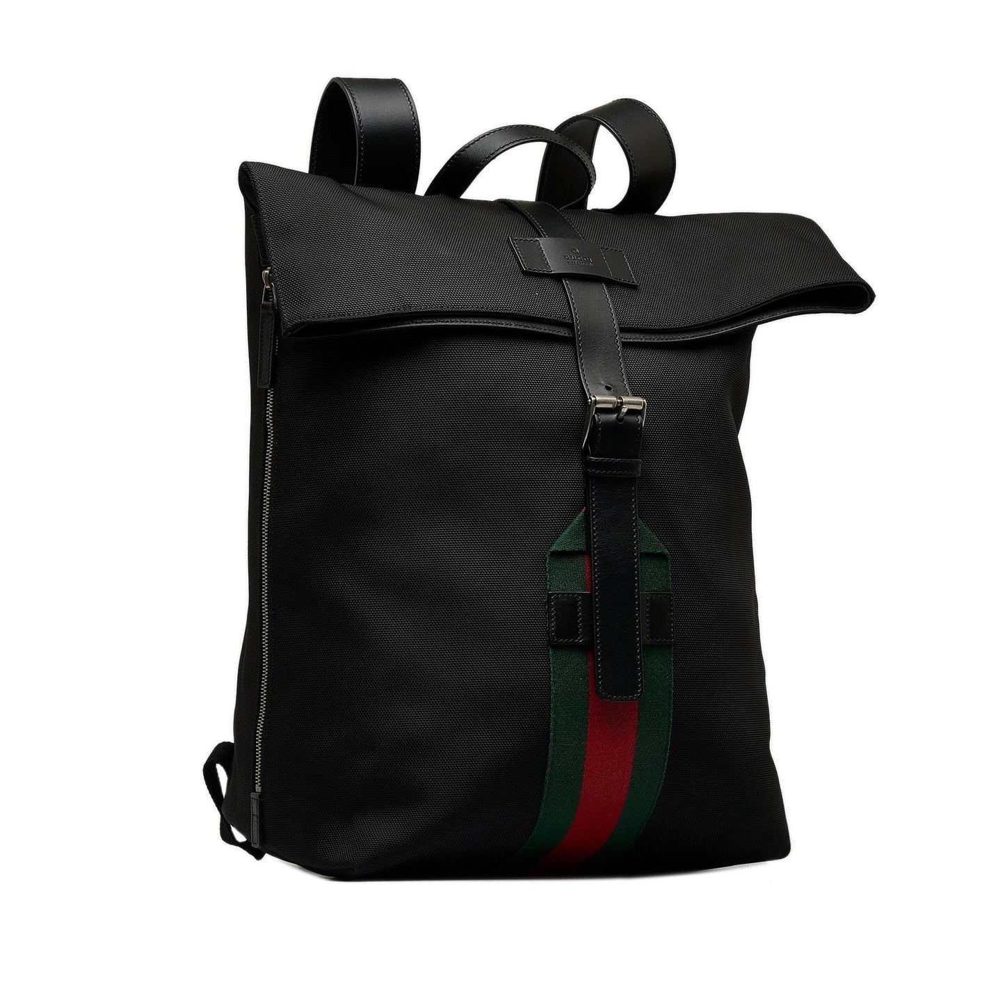 Gucci Web Fold Over Techno Backpack