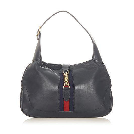 G*G Web Jackie Leather Shoulder Bag (SHG-19225)