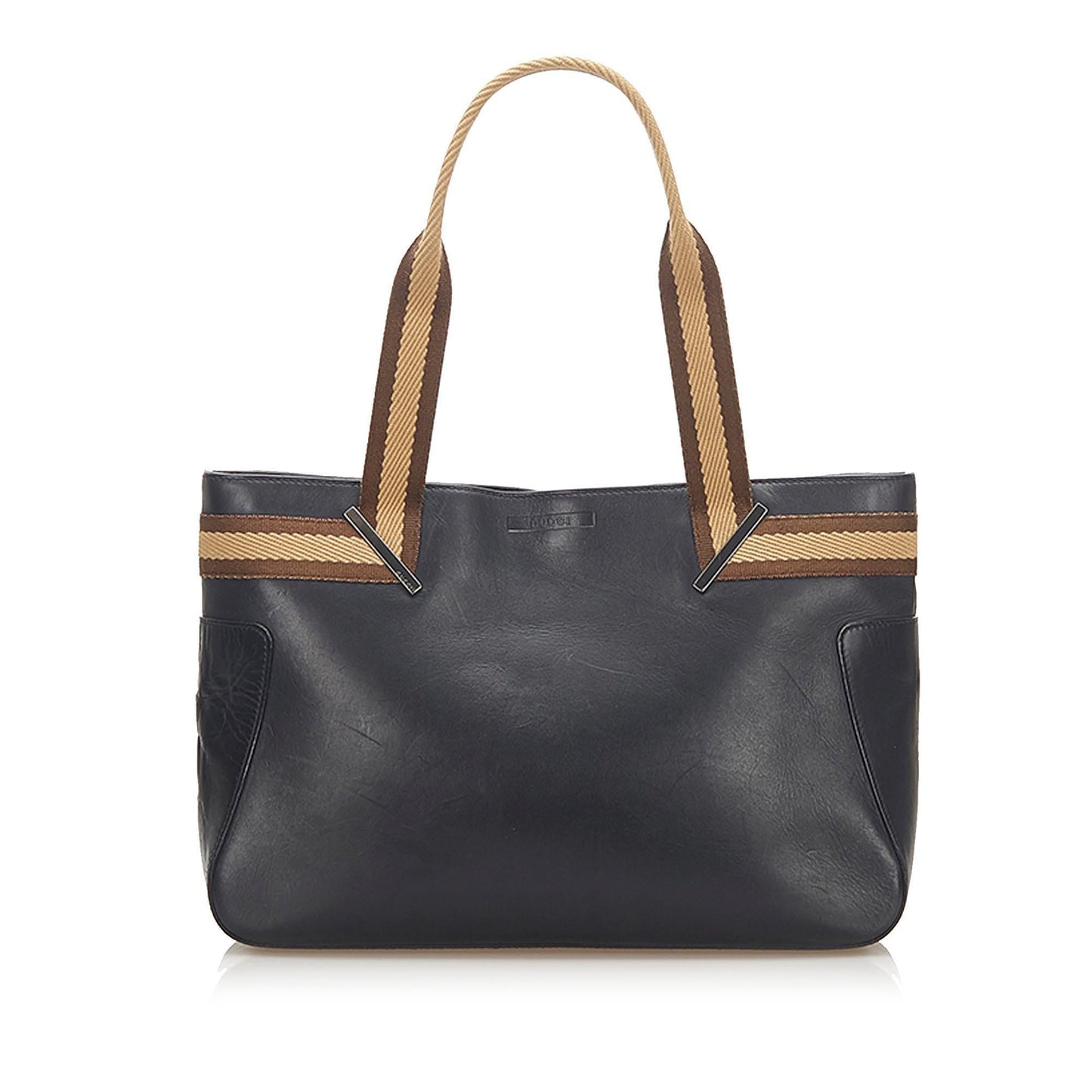 G*G Web Leather Shoulder Bag (SHG-18538)