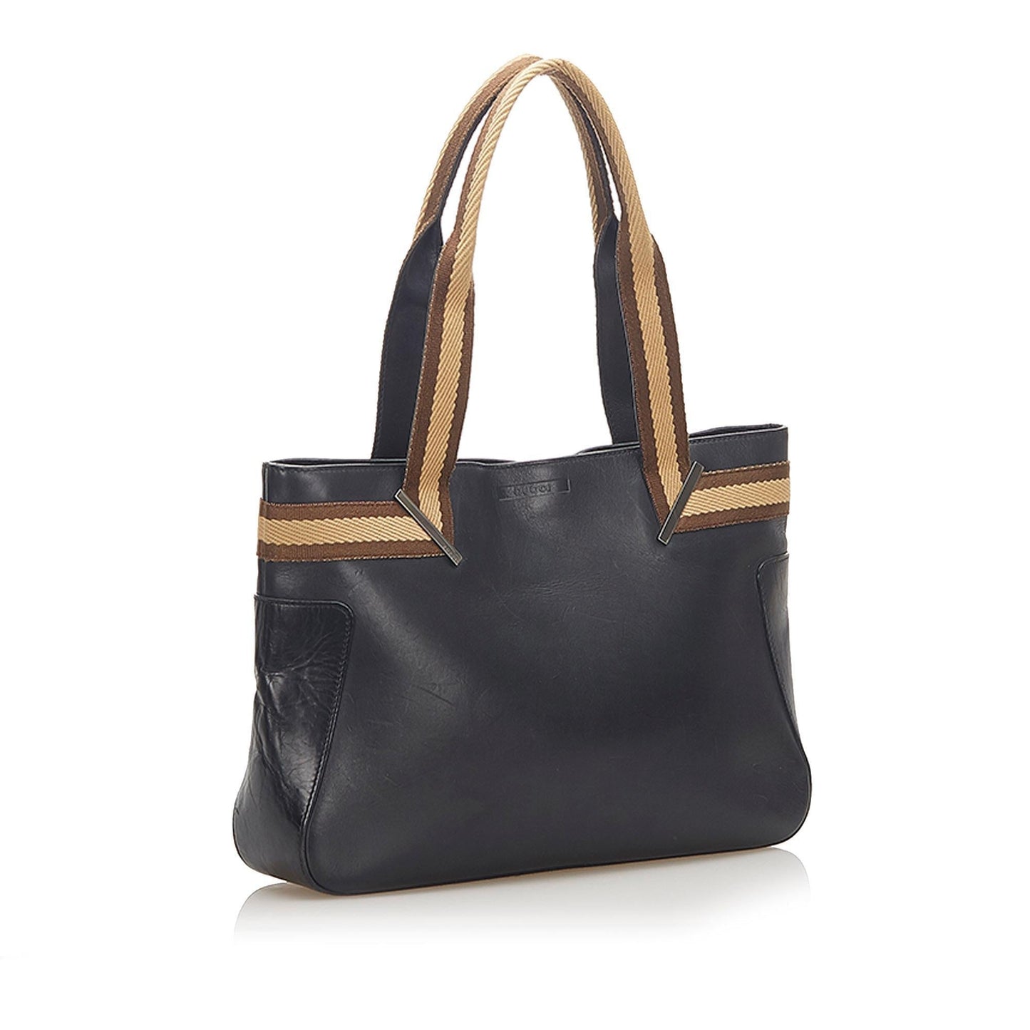 G*G Web Leather Shoulder Bag (SHG-18538)