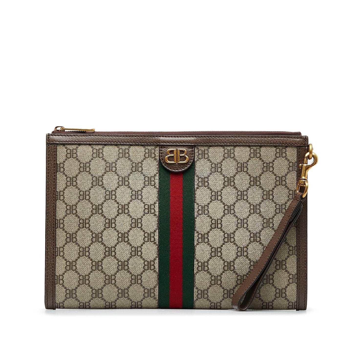 Gucci X Luxury Balenciaga  BB Supreme Ophidia Web Clutch (SHG-dS0YCq)