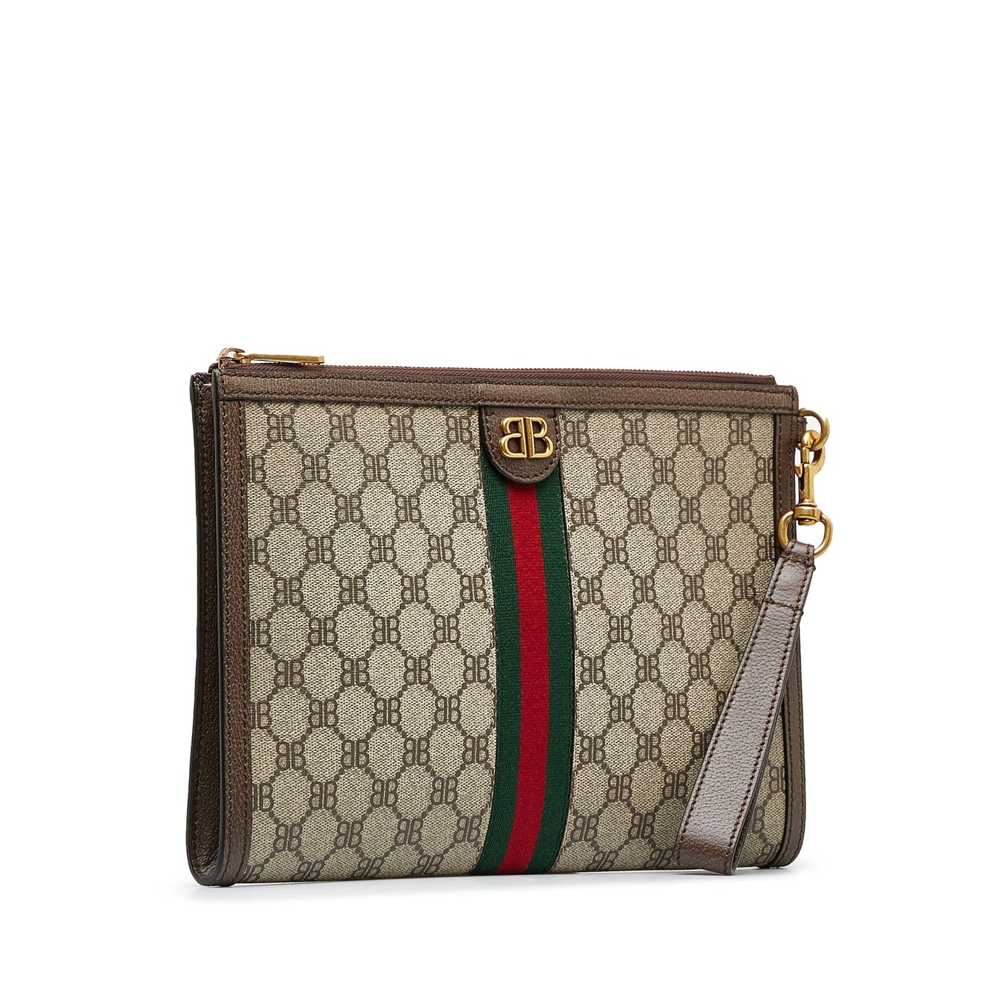 Gucci X Luxury Balenciaga  BB Supreme Ophidia Web Clutch (SHG-dS0YCq)