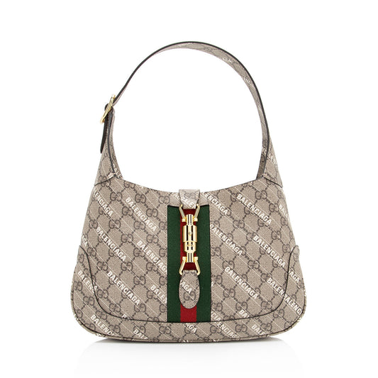 Gucci x Luxury Balenciaga  GG Supreme The Hacker Project Jackie Small Shoulder Bag (SHF-G53gqn)