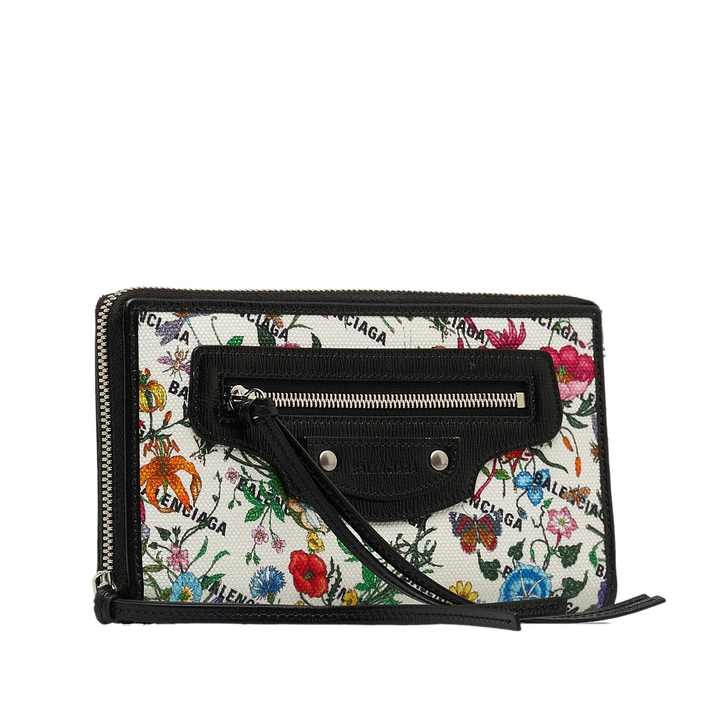 Gucci x Luxury Balenciaga  The Hacker Project Neo Classic Flora Print Zip Around Wallet (SHG-mz0AfE)