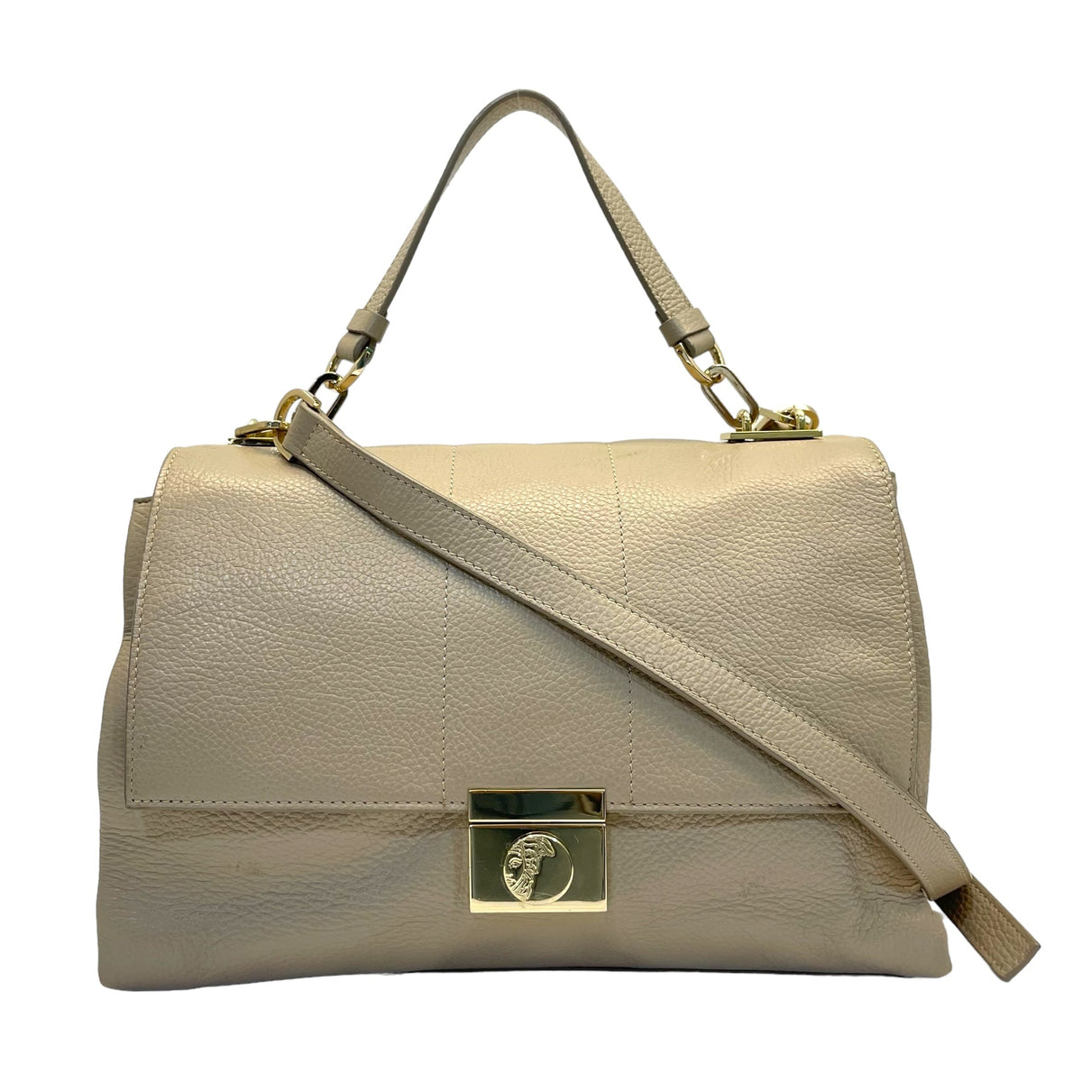 Versace Collection Leather Top Handle Bag