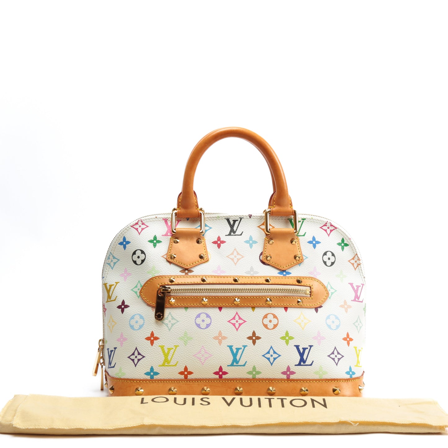 LOUIS VUITTON Murakami Multicolor PM Alma (2003) White