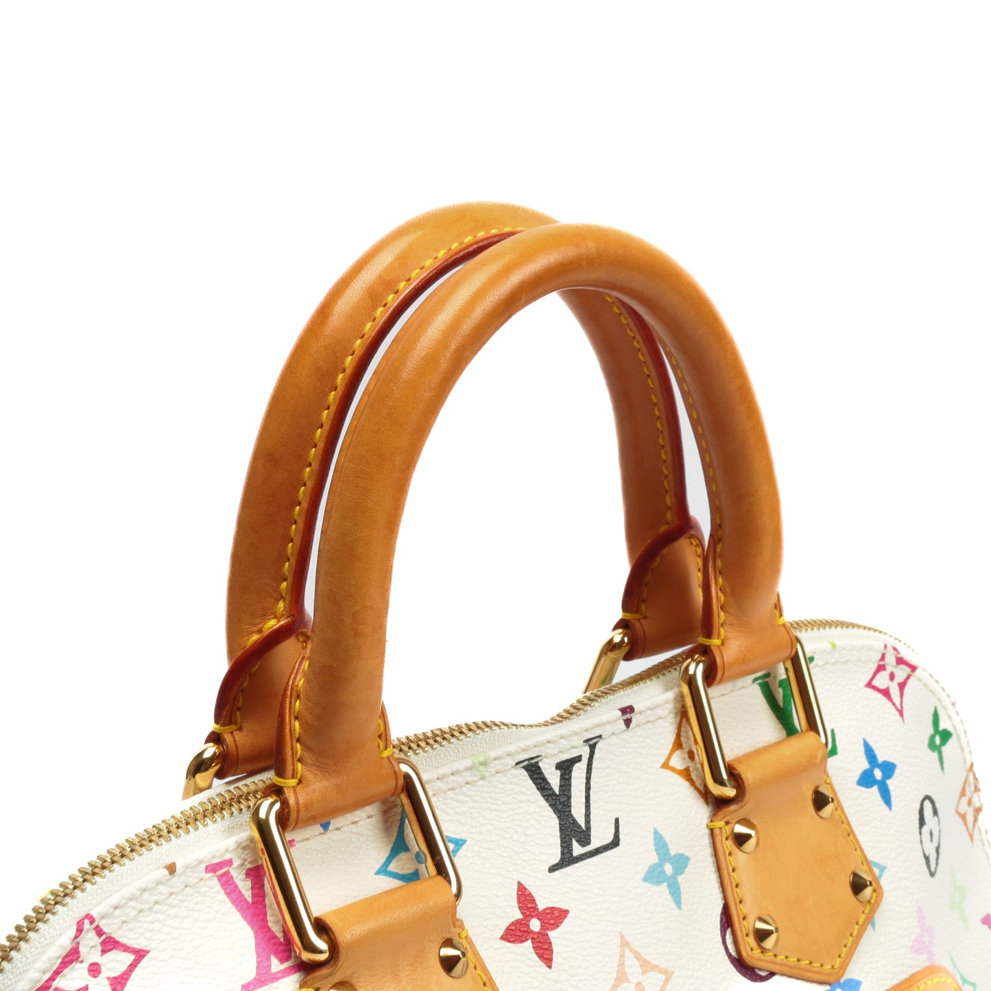 LOUIS VUITTON Murakami Multicolor PM Alma (2003) White