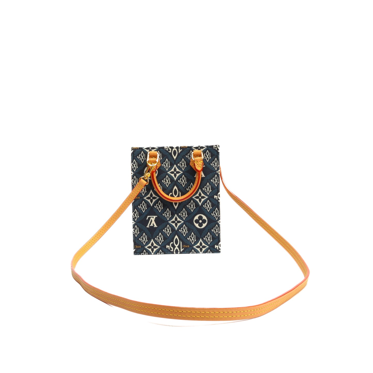 LOUIS VUITTON Since 1854 Petit Sac Plat Blue Crossbody