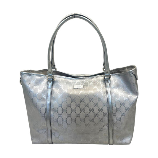 Gucci GG Implementation Silver Tote Bag
