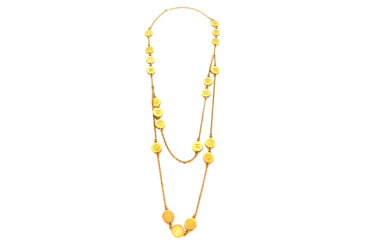 Chanel Vintage Coco Camellia Necklace, no Dust Cover & Box