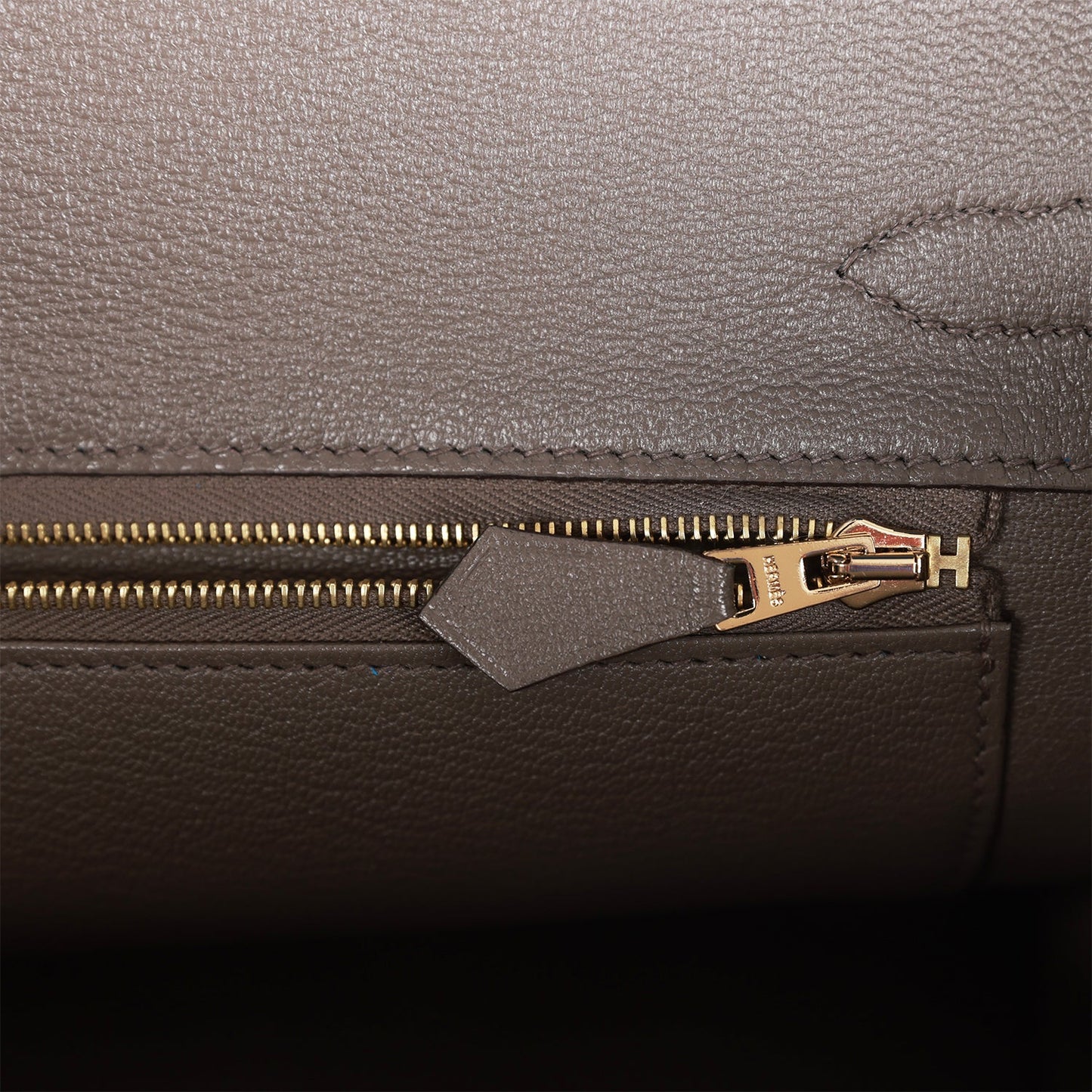 Hermes Special Order (HSS) Birkin 30 Bleu Electric and Etain Clemence Brushed Gold Hardware